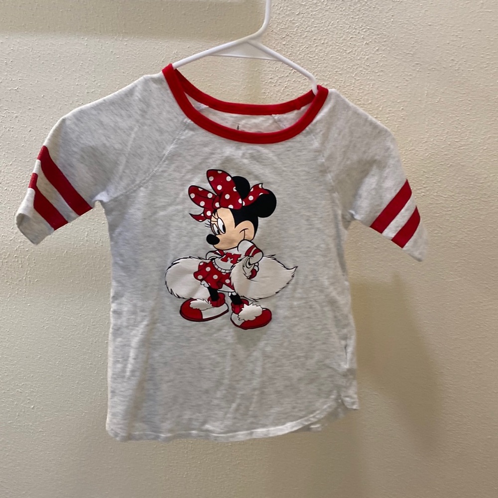 Walt Disney Parks red and white Minnie shirt